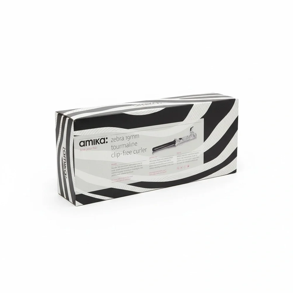 Amika Zebra 19 mm Tourmaline Clip-Free Curler